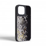 Чехол накладка Harder PU Snake Pattern для Apple iPhone 15 Pro Max Black (ARM76799)