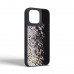 Чехол накладка Harder PU Snake Pattern для Apple iPhone 15 Pro Max Black (ARM76799)