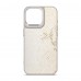 Чехол накладка Harder PU Snake Pattern для Apple iPhone 15 Pro Max White Cream (ARM76801)