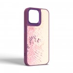 Чехол накладка Harder PU Snake Pattern для Apple iPhone 15 Pro Max Pink (ARM76803)