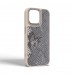 Чехол накладка Harder PU Snake Pattern для Apple iPhone 15 Pro Max Grey Silver (ARM76804)