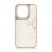 Чехол накладка Harder PU Snake Pattern для Apple iPhone 14 Pro White Cream (ARM76807)