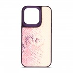 Чехол накладка Harder PU Snake Pattern для Apple iPhone 14 Pro Pink (ARM76809)