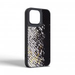 Чехол накладка Harder PU Snake Pattern для Apple iPhone 14 Pro Max Black (ARM76811)