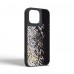 Чехол накладка Harder PU Snake Pattern для Apple iPhone 14 Pro Max Black (ARM76811)