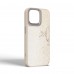 Чехол накладка Harder PU Snake Pattern для Apple iPhone 14 Pro Max White Cream (ARM76813)