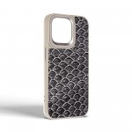 Чехол накладка Harder PU Virgin Mermaid для Apple iPhone 15 Pro Max Grey (ARM76824)