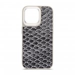 Чехол накладка Harder PU Virgin Mermaid для Apple iPhone 15 Pro Max Grey (ARM76824)