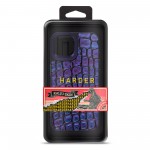 Чехол накладка Harder PU Kaiju Skin для Apple iPhone 15 Blue (ARM76835)