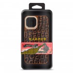 Чехол накладка Harder PU Kaiju Skin для Apple iPhone 15 Orange (ARM76837)