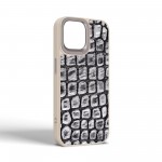 Чехол накладка Harder PU Kaiju Skin для Apple iPhone 15 Grey (ARM76838)