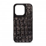 Чехол накладка Harder PU Kaiju Skin для Apple iPhone 15 Pro Black (ARM76839)