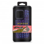 Чехол накладка Harder PU Kaiju Skin для Apple iPhone 15 Pro Blue (ARM76841)