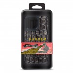 Чехол накладка Harder PU Kaiju Skin для Apple iPhone 15 Pro Max Black (ARM76845)