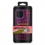Чехол накладка Harder PU Kaiju Skin для Apple iPhone 15 Pro Max Purple (ARM76848)