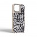 Чехол накладка Harder PU Kaiju Skin для Apple iPhone 15 Pro Max Grey (ARM76850)