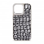 Чехол накладка Harder PU Kaiju Skin для Apple iPhone 15 Pro Max Grey (ARM76850)