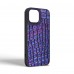 Чехол накладка Harder PU Kaiju Skin для Apple iPhone 14 Blue (ARM76853)