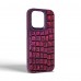 Чехол накладка Harder PU Kaiju Skin для Apple iPhone 14 Pro Purple (ARM76860)