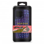 Чехол накладка Harder PU Kaiju Skin для Apple iPhone 14 Pro Max Blue (ARM76865)