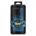 Чехол накладка Harder PU Lizard для Apple iPhone 15 Pro Blue (ARM76871)