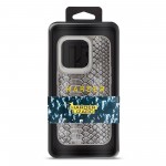 Чехол накладка Harder PU Lizard для Apple iPhone 15 Pro Grey (ARM76872)