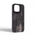 Чехол накладка Harder PU Lizard для Apple iPhone 15 Pro Max Black (ARM76873)