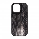Чехол накладка Harder PU Lizard для Apple iPhone 15 Pro Max Black (ARM76873)