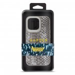 Чехол накладка Harder PU Lizard для Apple iPhone 14 Pro Max Grey (ARM76884)