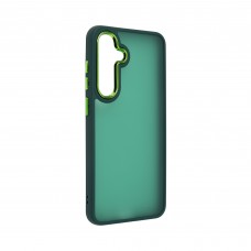 Чехол накладка ArmorStandart TPU Frame для Samsung S24 FE Dark Green (ARM76913)