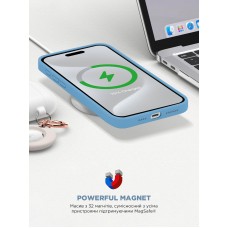 Чехол накладка ArmorStandart TPU ICON2 MagSafe для Apple iPhone 15 Pro Light Blue (ARM77008)