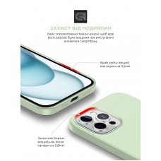 Чехол накладка ArmorStandart TPU ICON2 MagSafe для Apple iPhone 15 Soft Mint (ARM77010)