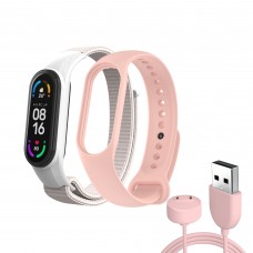 Ремешок ArmorStandart Set для Xiaomi Mi Band 7/6/5 New Style Pink (ARM77037)