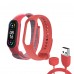 Ремешок ArmorStandart Set для Xiaomi Mi Band 7/6/5 New Style Red (ARM77038)