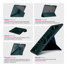 Чехол книжка TPU ArmorStandart Y-Type PEN для iPad 11 2025 (A16) / 10.9 2024 / 2022 Pine Green (ARM77502)