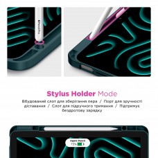 Чехол книжка TPU ArmorStandart Y-Type PEN для iPad 11 2025 (A16) / 10.9 2024 / 2022 Pine Green (ARM77502)