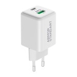 Сетевое зарядное устройство ArmorStandart AR372 45W GaN 1Type-C 1USB 3A White (ARM77550)