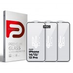 Защитное стекло ArmorStandart Pro 3D LE для Apple iPhone 14/13/13 Pro Black 3 шт (ARM77599)
