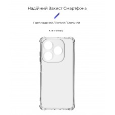 Чехол накладка ArmorStandart TPU Air Force для Tecno Spark 20 (KJ5n) Camera cover Transparent (ARM77679)