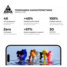 Защитное стекло ArmorStandart Pro 3D для Apple iPhone 16 Pro Black (ARM78031)