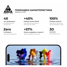Защитное стекло ArmorStandart Pro 3D для Apple iPhone 16 Black (ARM78032)