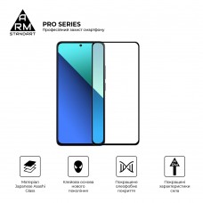 Защитное стекло ArmorStandart Pro для Xiaomi Redmi 13 4G / Poco M6 4G Black (ARM78248)