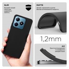 Чехол накладка TPU Armorstandart Matte Slim Fit для Realme C63 4G / C61 4G / Note 60 4G / Note 60x 4G Black (ARM78457)