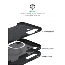 Чехол накладка ArmorStandart TPU ICON2 MagSafe для Apple iPhone 16 Plus Black (ARM78667)