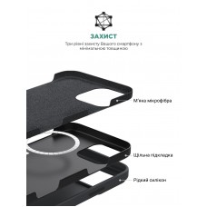 Чехол накладка ArmorStandart TPU ICON2 MagSafe для Apple iPhone 16 Pro Black (ARM78675)