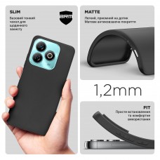 Чехол накладка TPU Armorstandart Matte Slim Fit для ZTE Blade A75 4G Black (ARM78944)