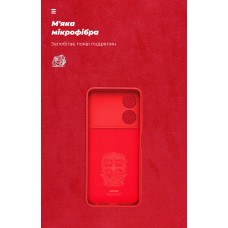 Чехол накладка ArmorStandart TPU ICON для ZTE Blade A34 Camera cover Red (ARM78958)