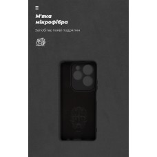 Чехол накладка ArmorStandart TPU ICON для Infinix Hot 40 Camera cover Black (ARM79055)