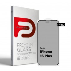 Защитное стекло ArmorStandart Pro Anti-spy Matte для Apple iPhone 16 Plus Black (ARM79398)