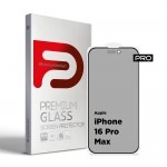 Защитное стекло ArmorStandart Pro Anti-spy Matte для Apple iPhone 16 Pro Max Black (ARM79400)